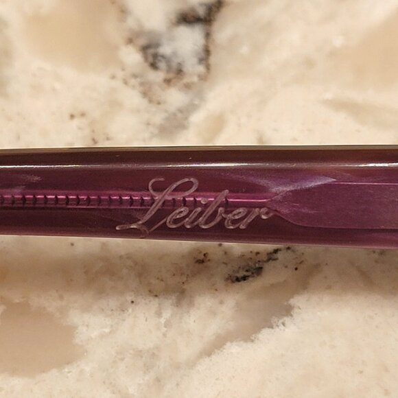 JUDITH LEIBER EYEGLASSES FRAMES JL1040 PURPLE AND BROWN TORTOISE JEWELED WOMEN'S - Picture 11 of 15